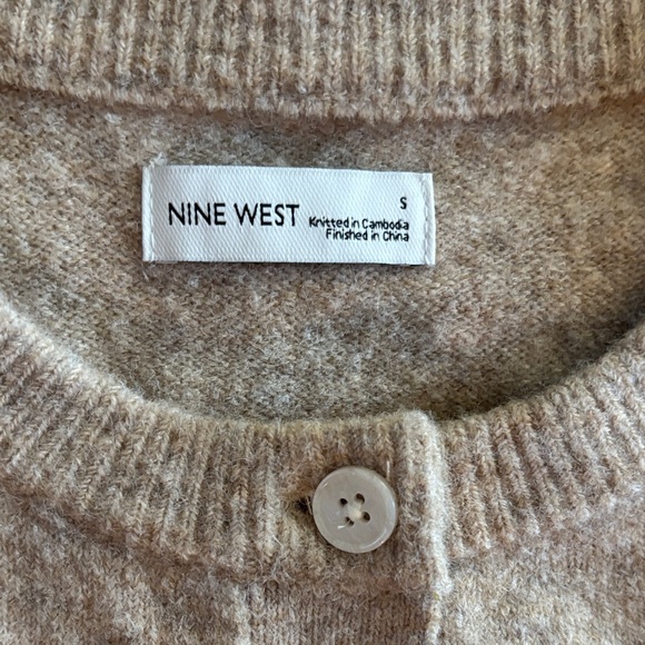 Nine West Puff Sleeve Cardigan - Picture 2 of 10